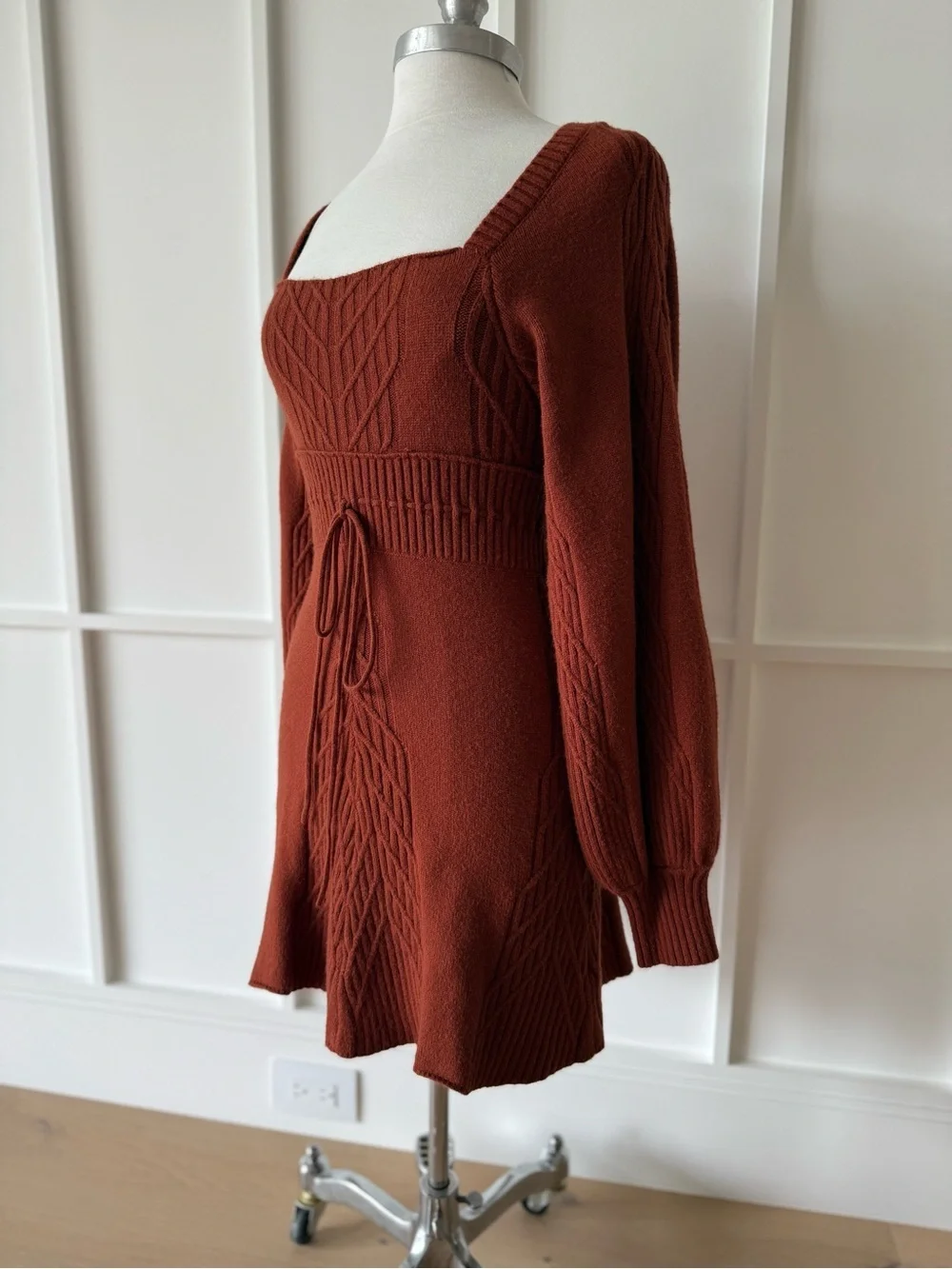 FREE PEOPLE Emmaline Mini Dress in Cinnamon